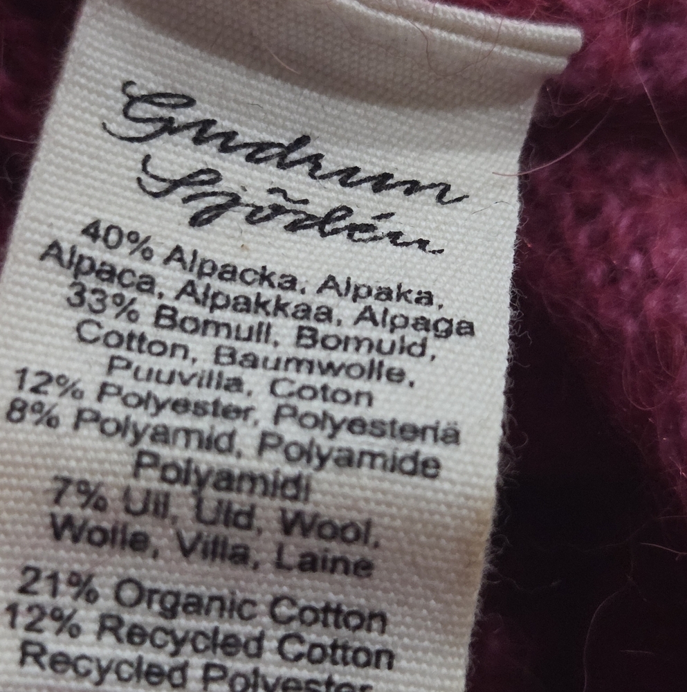 Gudrun Sjoden Pink Sleeveless Sweater Vest Sz.XL - Picture 6 of 7